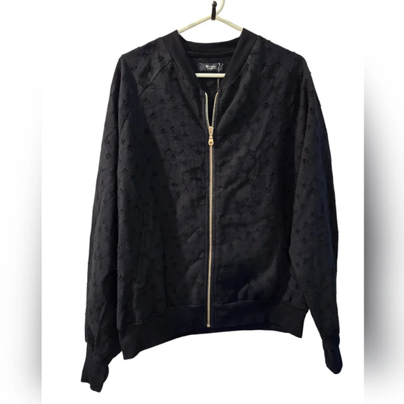 NWT Michael Lauren Credence Oversized Bomber with thumbholes - Picture 5 of 11